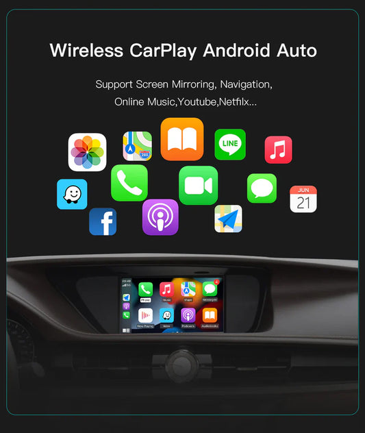 Wireless Carplay & Android Auto Retrofit Kit interface for Lexus including installation