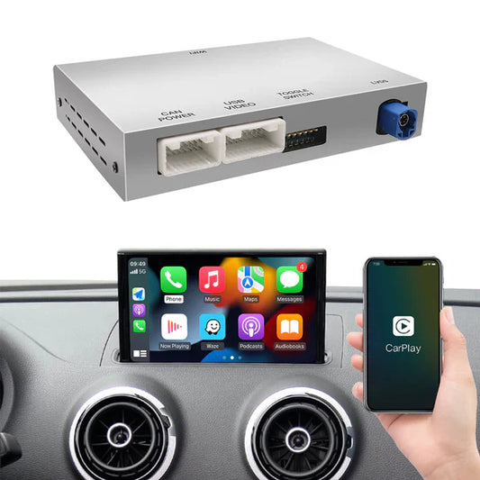Wireless Carplay Android Auto Retrofit Kit interface for Audi including installation