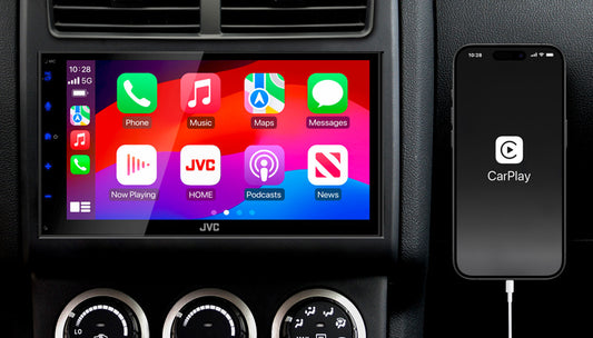 JVC KW-M590BT Wired CarPlay and Android Auto Head Unit