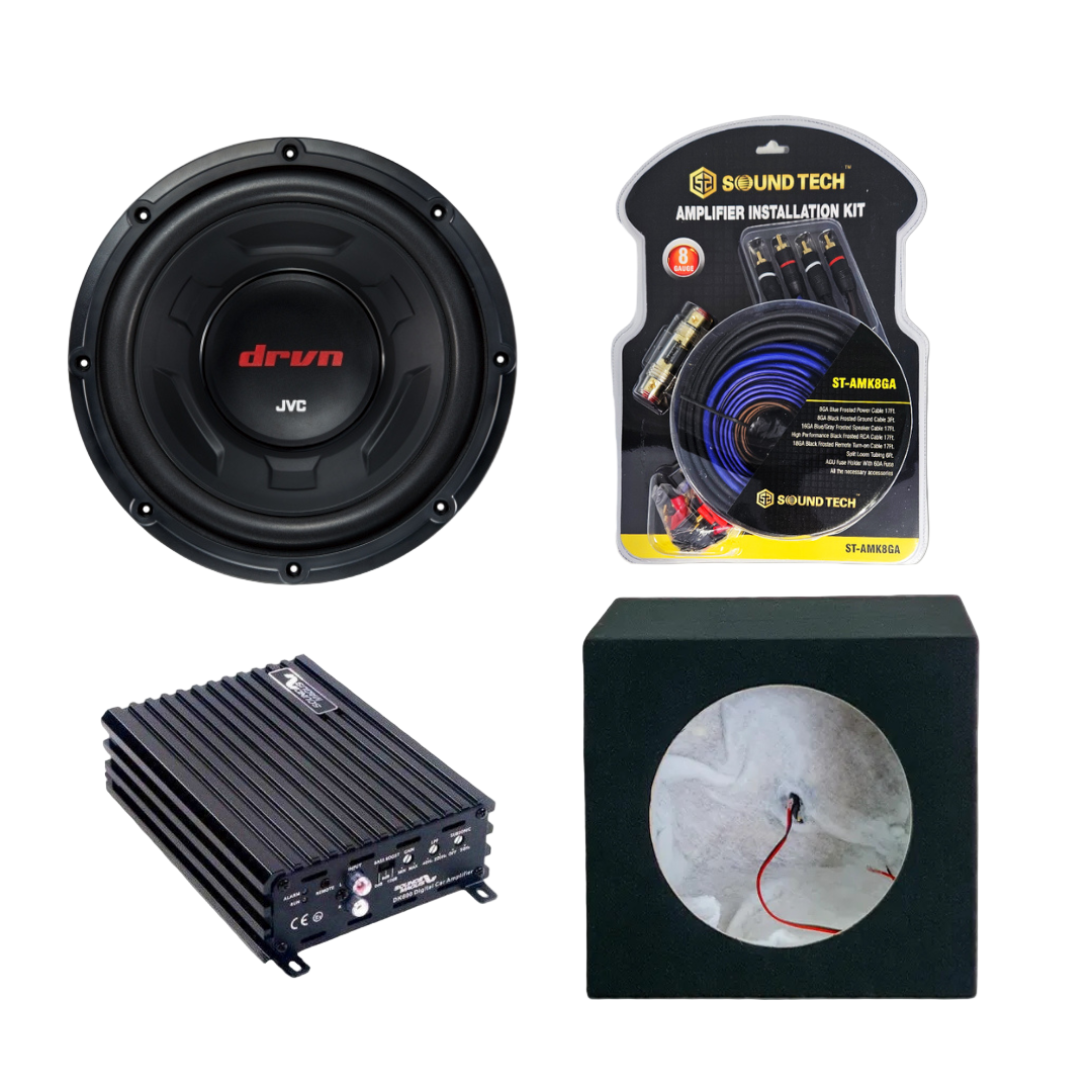 JVC 12" Subwoofer and Sound Magus DK600 Amplifier Combo Deal