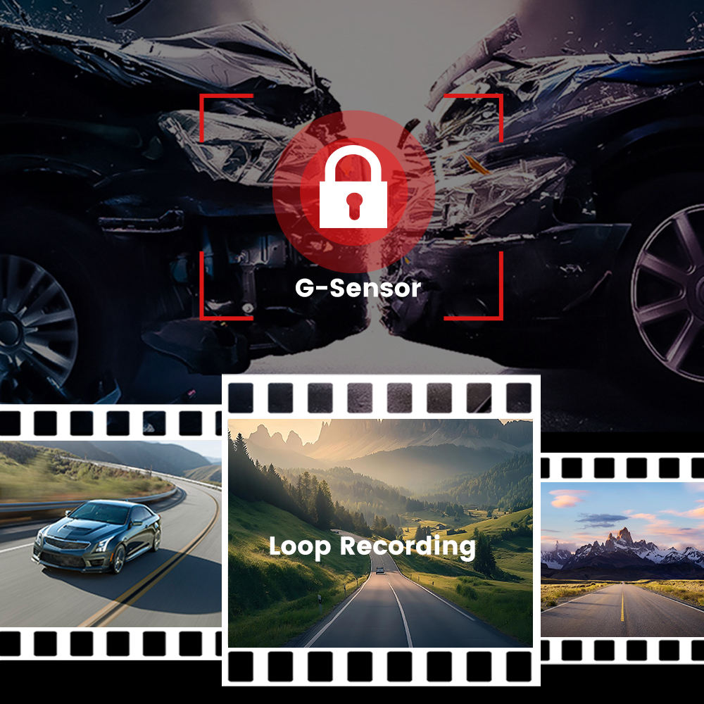 Prime 4K 3-Lens Dash Cam with WiFi – Model F9