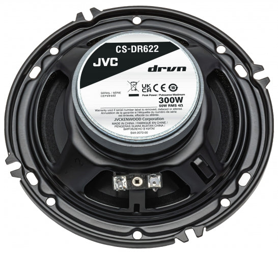 JVC CS-DR622 6.5" 2-Way Coaxial Car Speakers – 300W Peak / 50W RMS