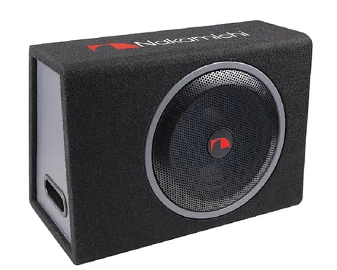 Nakamichi 10-Inch Active Subwoofer Box – 2000W Peak Power, 300W Rated Power, 2 Ohm