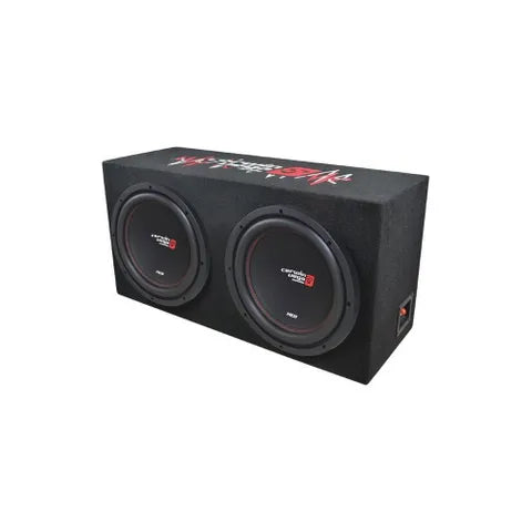 Cerwin Vega XED 12" Enclosed Dual Subwoofers with Amplifier Package