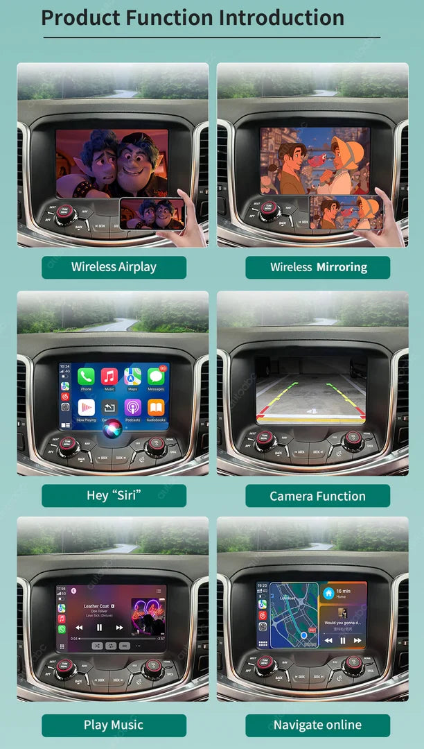 Holden Commodore VF1 VF2 Wireless Apple Carplay & Android Auto Kit