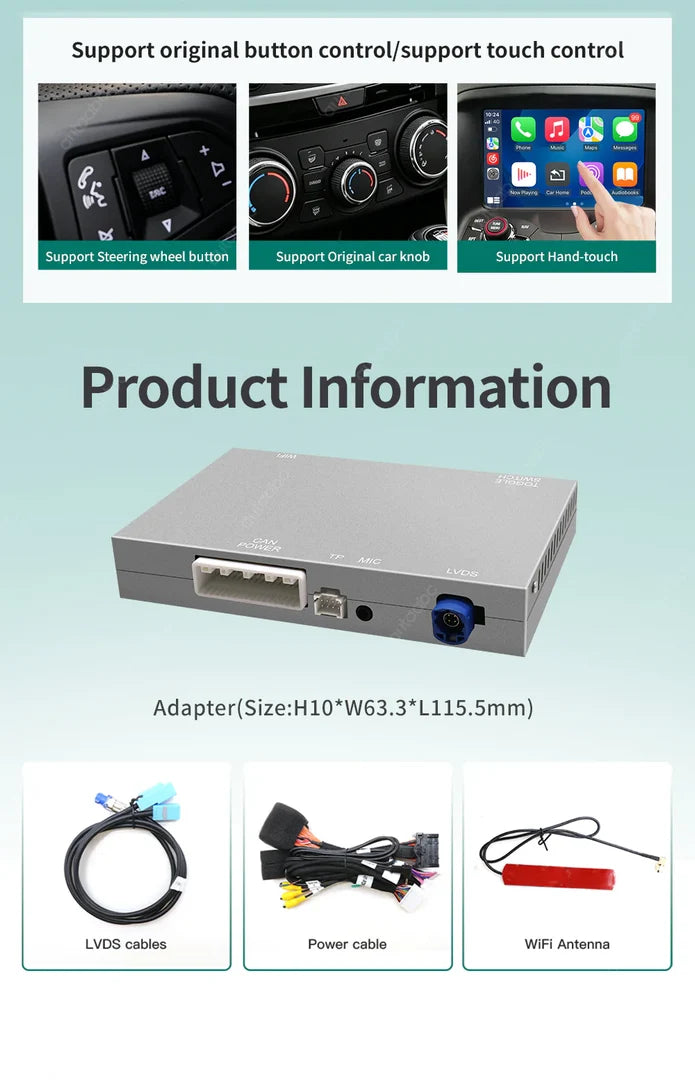 Holden Commodore VF1 VF2 Wireless Apple Carplay & Android Auto Kit