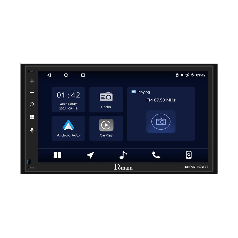 Domain DM-AN1107WBT 6.75" Android 11 with Wireless CarPlay and Android Auto