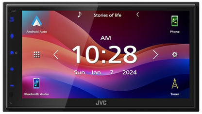 JVC KW-M690BW Wireless CarPlay & Android Auto Multimedia Receiver