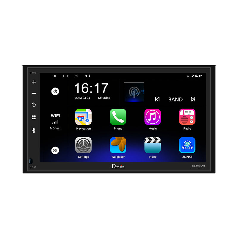 Domain DM-AN5257BT Android 11 OS works with Wi-Fi Off-line Map and Wireless Mirror Link