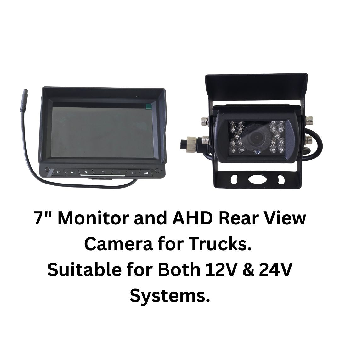 Heavy Duty 7" Monitor with AHD Rear View Camera (12V & 24V Compatible)