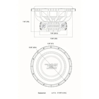 Cerwin Vega VMAX15D2 – 15-Inch Dual 2-Ohm High-Performance Subwoofer | 3000W MAX / 1500W RMS