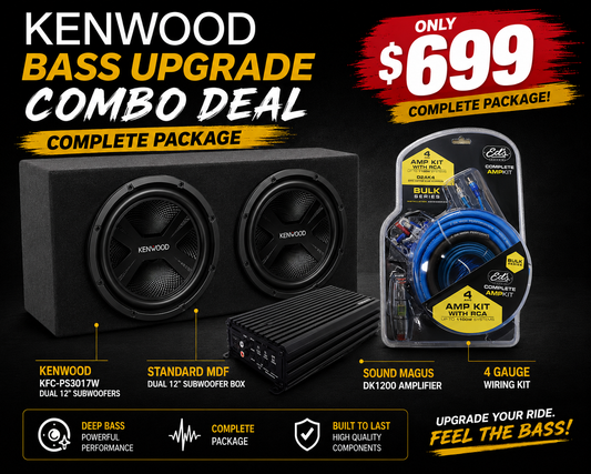 Kenwood Dual 12" Bass Upgrade Combo – Complete Package