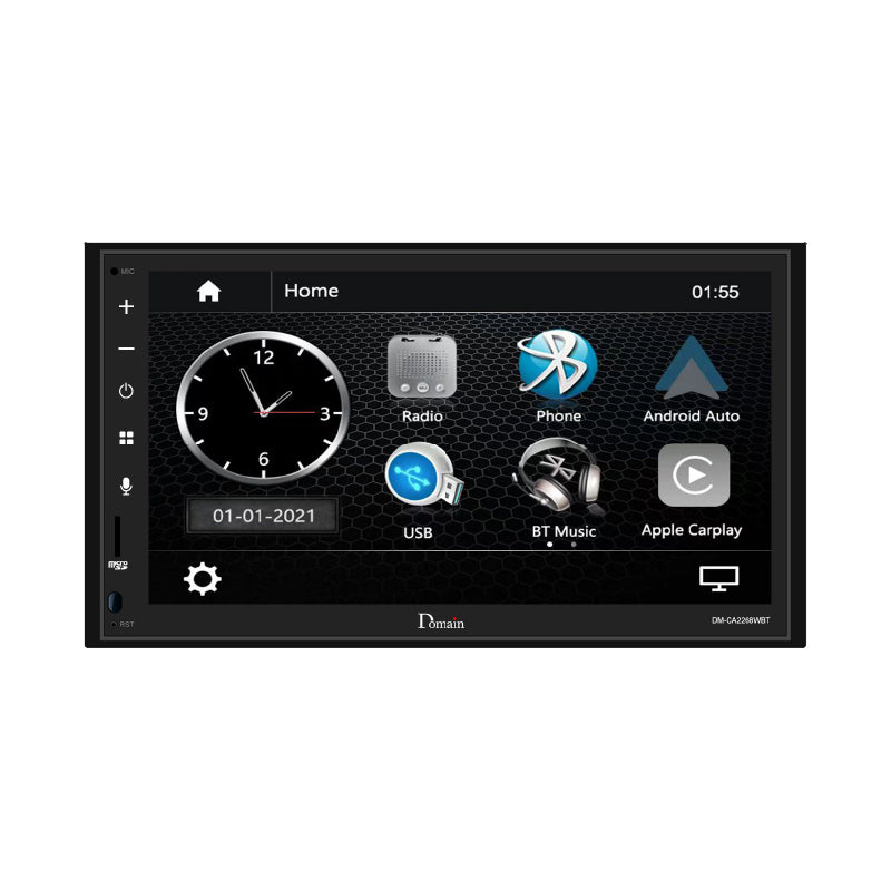 Domain DM-CA2268WBT Wireless Apple CarPlay & Android Auto 6.75″ Multimedia Head Unit