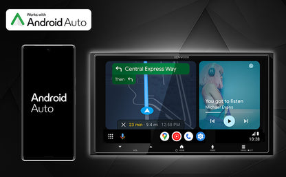 Kenwood DMX7525S 6.9" Wireless Apple CarPlay & Android Auto Multimedia Receiver