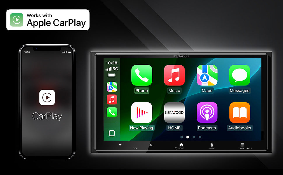 Kenwood DMX7525S 6.9" Wireless Apple CarPlay & Android Auto Multimedia Receiver