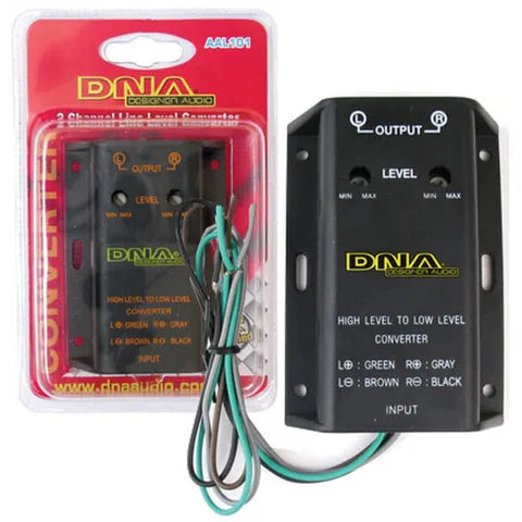 DNA 2-Channel Adjustable High-to-Low Line Output RCA Converter