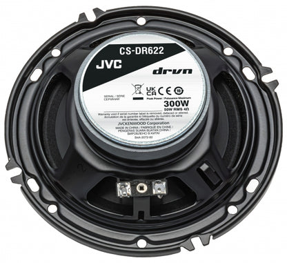 JVC CS-DR622 6.5" 2-Way Coaxial Car Speakers – 300W Peak / 50W RMS