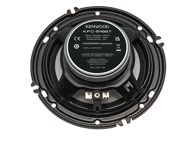 Kenwood KFC-S1667 6.5" 2-Way Car Speakers – 300W Peak / 30W RMS