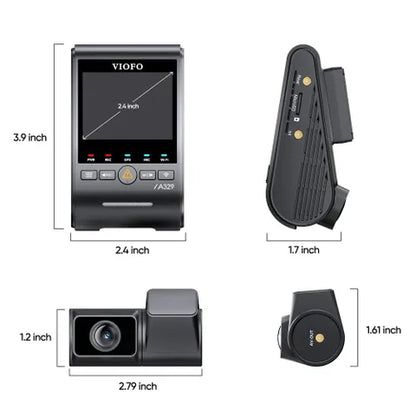 VIOFO A329 4K Front & 2K Rear Dash Cam – Dual Sony STARVIS 2, Wi-Fi 6 & GPS