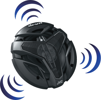 JVC CS-ZX640 6.5" 4-Way Coaxial Speakers