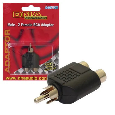 RCA Adapter 1 Male to 2 Female