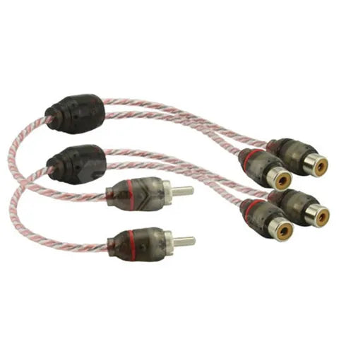 DNA 1 Male to 2 Female RCA Splitter - Pair