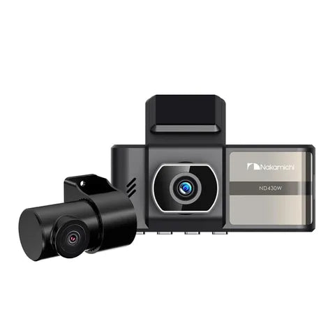 Nakamichi ND430W 2K Front & Full HD Rear Dash Cam with Wi-Fi