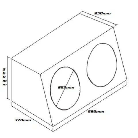 12" Dual Subwoofer Enclosure