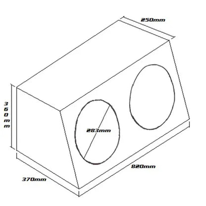 12" Dual Subwoofer Enclosure