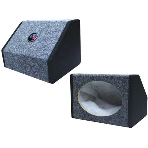 6x9" Speaker Box Grey/Black Carpet - Pair