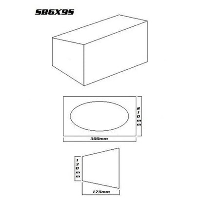 6x9" Speaker Box Small - Pair