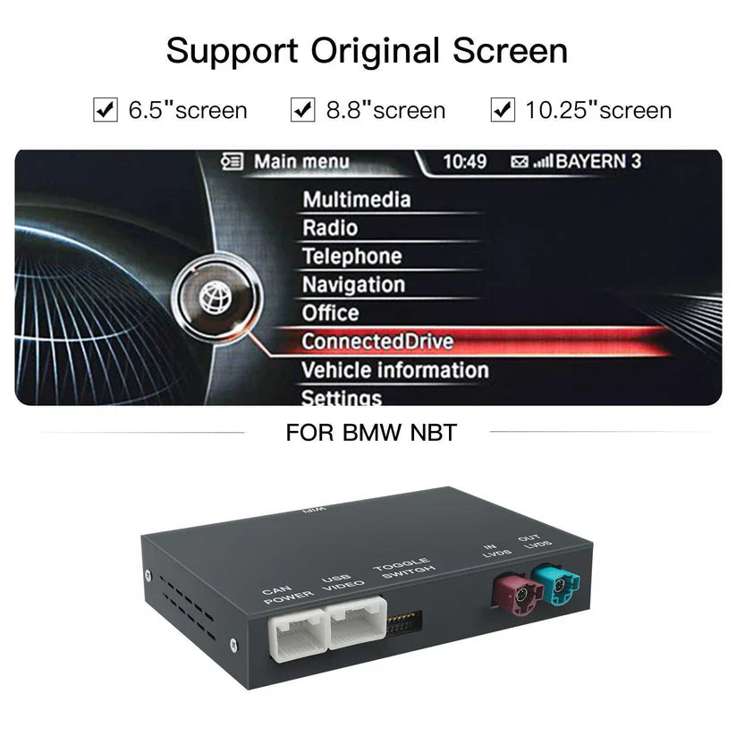 Wireless CarPlay & Android Auto Adapter for BMW/MINI NBT/CIC - Including Installation